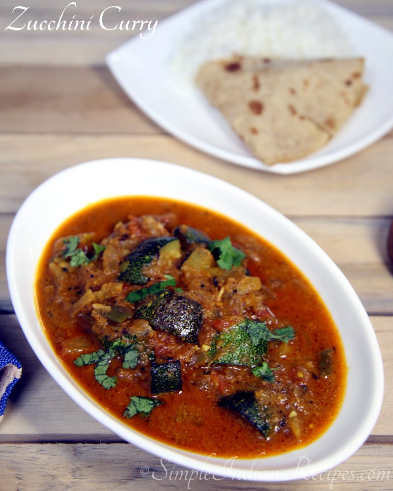 Zucchini Curry - Curried Zucchini | Simple Indian Recipes